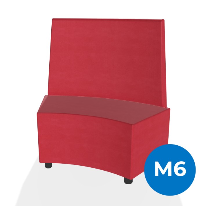 Pouf e Sacchi Flora Angolare con Schienale Alto...