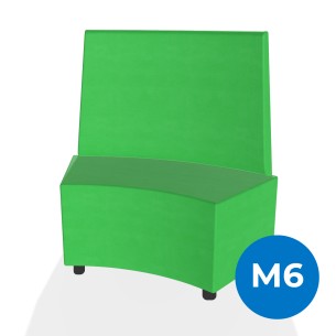 Pouf e Sacchi Flora Angolare con Schienale Alto e Piedini...