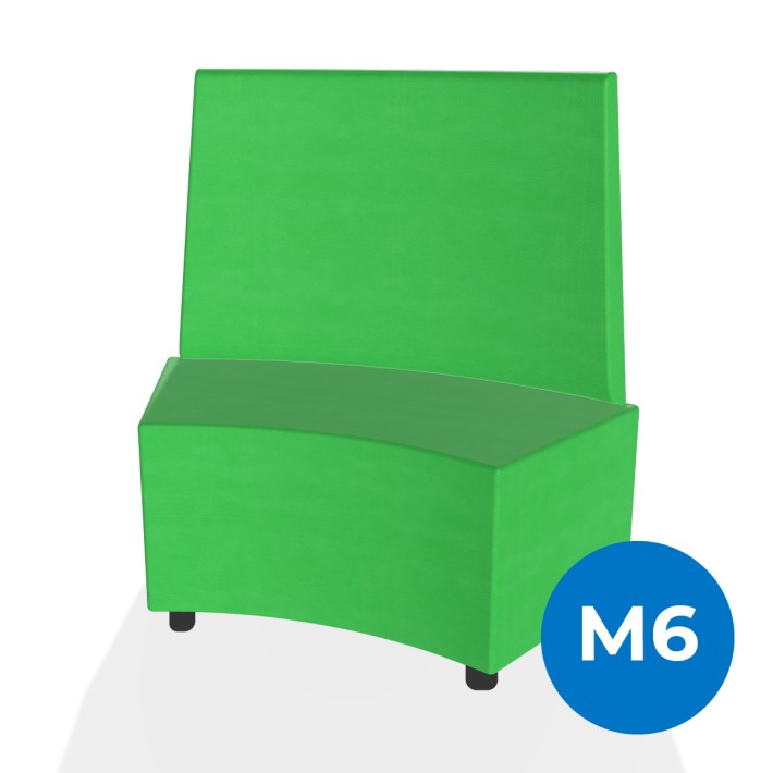 Pouf e Sacchi Flora Angolare con Schienale Alto...