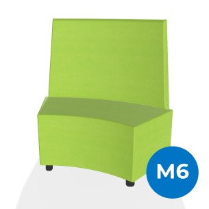 Pouf e Sacchi Flora Angolare con Schienale Alto e Piedini...