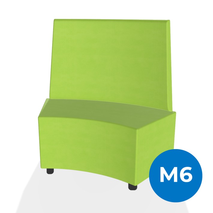 Pouf e Sacchi Flora Angolare con Schienale Alto...