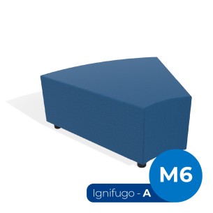 Pouf e Sacchi Flora Angolare in Tessuto Ignifugo di Tipo...