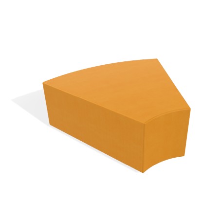 Pouf e Sacchi Flora Angolare in Similpelle Ignifuga con Piedini - Dimensioni 96 x 42 cm -...