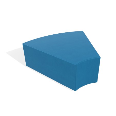 Pouf e Sacchi Flora Angolare in Similpelle Ignifuga con Piedini - Dimensioni 96 x 42 cm -...