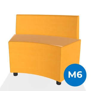 Pouf e Sacchi Flora Angolare con Schienale Basso e...