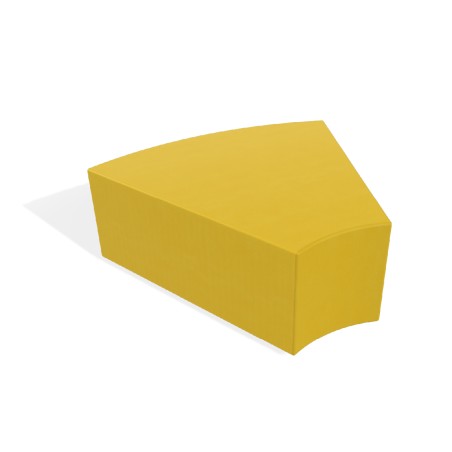 Pouf e Sacchi Flora Angolare in Similpelle Ignifuga con Piedini - Dimensioni 96 x 42 cm -...