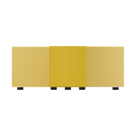 Pouf e Sacchi Flora Angolare in Similpelle Ignifuga con Piedini - Dimensioni 96 x 42 cm -...