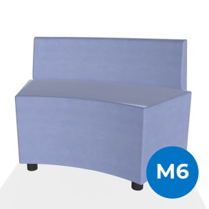 Pouf e Sacchi Flora Angolare con Schienale Basso e...