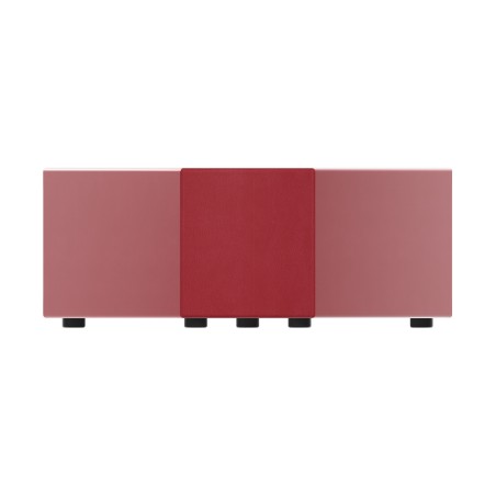 Pouf e Sacchi Flora Angolare in Similpelle Ignifuga con Piedini - Dimensioni 96 x 42 cm -...