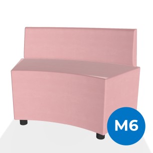 Pouf e Sacchi Flora Angolare con Schienale Basso e...