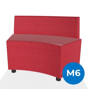 Pouf e Sacchi Flora Angolare con Schienale Basso e...