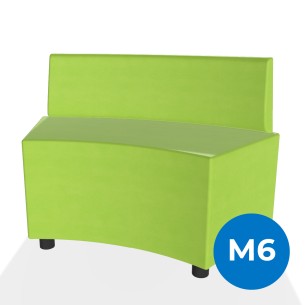 Pouf e Sacchi Flora Angolare con Schienale Basso e...