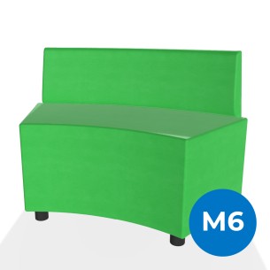 Pouf e Sacchi Flora Angolare con Schienale Basso e...