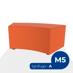 Pouf e Sacchi Flora Angolare in Tessuto Ignifugo di Tipo...