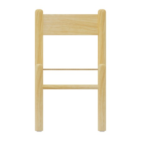 Sedia Bebe Finitura Legno - Altezza Seduta 34,5 Cm - Colore Scocca e Gambe Legno