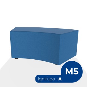 Pouf e Sacchi Flora Angolare in Tessuto Ignifugo di Tipo...