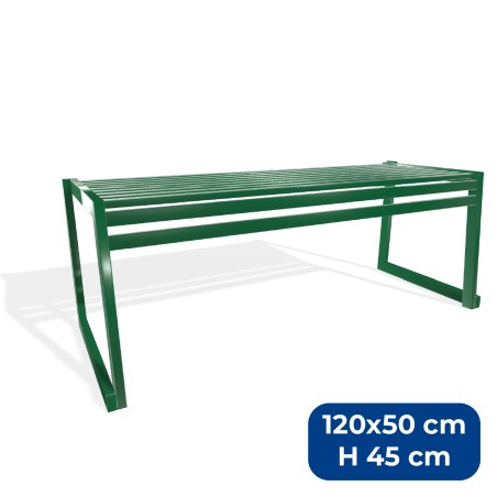 Panca da Esterno Modello Radura Essenza - Dimensioni 120 x 50 x 45 cm - In Metallo e...