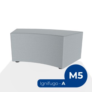 Pouf e Sacchi Flora Angolare in Tessuto Ignifugo di Tipo...