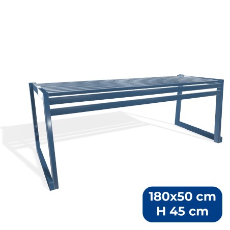 Panca da Esterno Modello Radura Essenza - Dimensioni 180 x 50 x 45 cm - In Metallo e...
