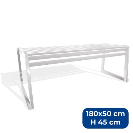 Panca da Esterno Modello Radura Essenza - Dimensioni 180 x 50 x 45 cm - In Metallo e...