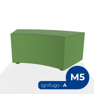 Pouf e Sacchi Flora Angolare in Tessuto Ignifugo di Tipo...