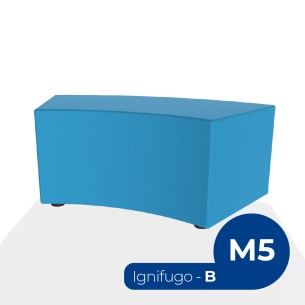 Pouf e Sacchi Flora Angolare in Tessuto Ignifugo di Tipo...