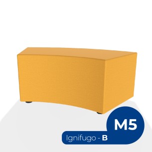 Pouf e Sacchi Flora Angolare in Tessuto Ignifugo di Tipo...