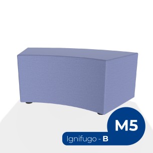 Pouf e Sacchi Flora Angolare in Tessuto Ignifugo di Tipo...