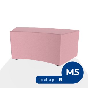 Pouf e Sacchi Flora Angolare in Tessuto Ignifugo di Tipo...