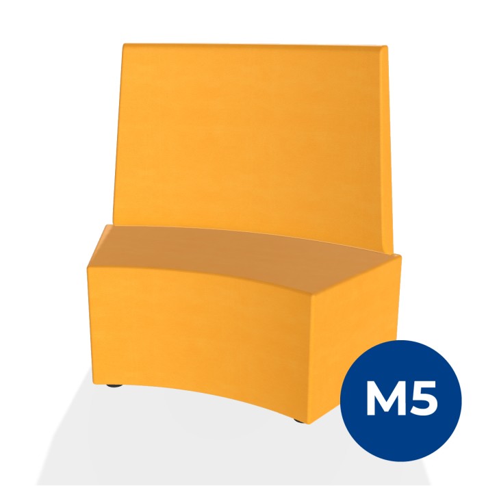 Pouf e Sacchi Flora Angolare con Schienale Alto...