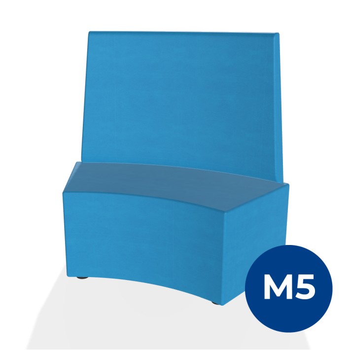 Pouf e Sacchi Flora Angolare con Schienale Alto...