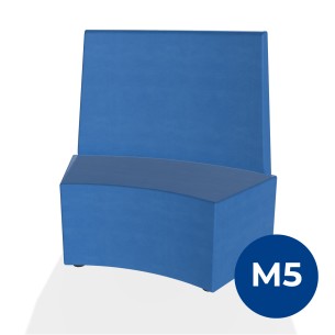 Pouf e Sacchi Flora Angolare con Schienale Alto e Piedini...