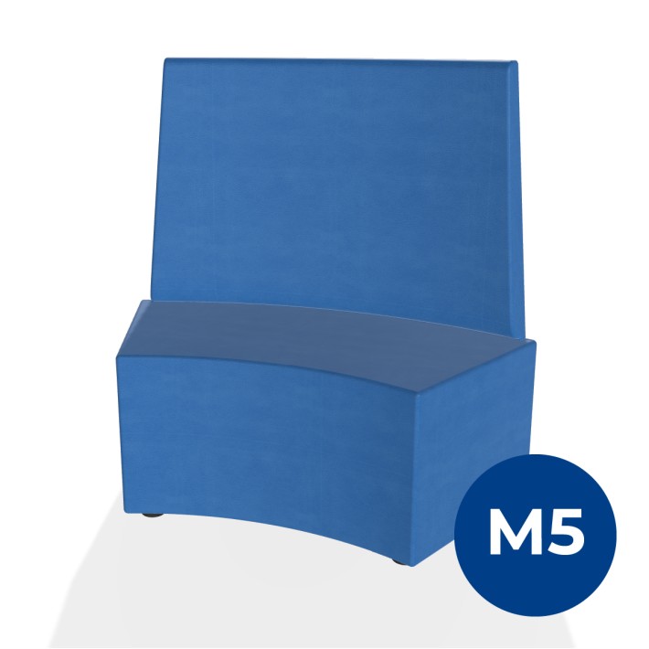 Pouf e Sacchi Flora Angolare con Schienale Alto...