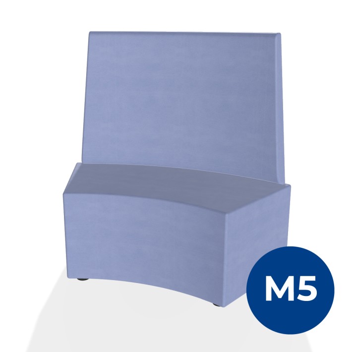 Pouf e Sacchi Flora Angolare con Schienale Alto...