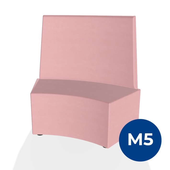 Pouf e Sacchi Flora Angolare con Schienale Alto...