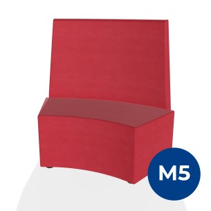 Pouf e Sacchi Flora Angolare con Schienale Alto e Piedini...