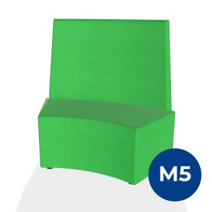 Pouf e Sacchi Flora Angolare con Schienale Alto e Piedini...