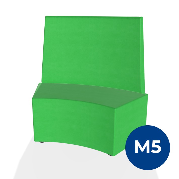 Pouf e Sacchi Flora Angolare con Schienale Alto...