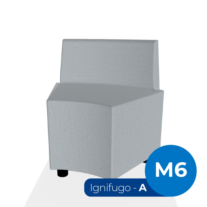 Pouf e Sacchi Flora Angolare con Schienale...