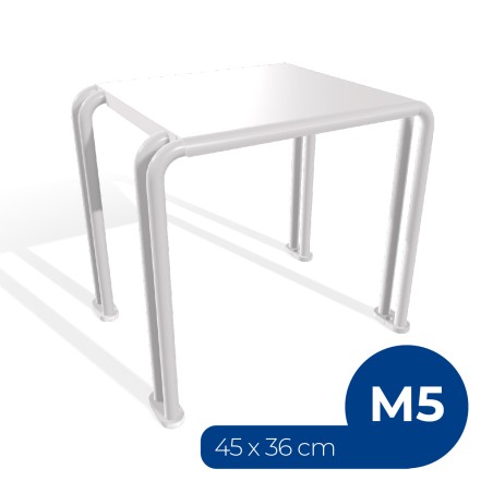 Panca da Esterno Modello Radura Essenza School 015 - Dimensioni 45x36x42 cm - In Metallo e...