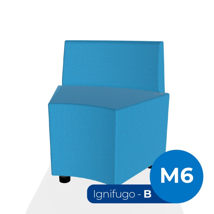 Pouf e Sacchi Flora Angolare con Schienale...