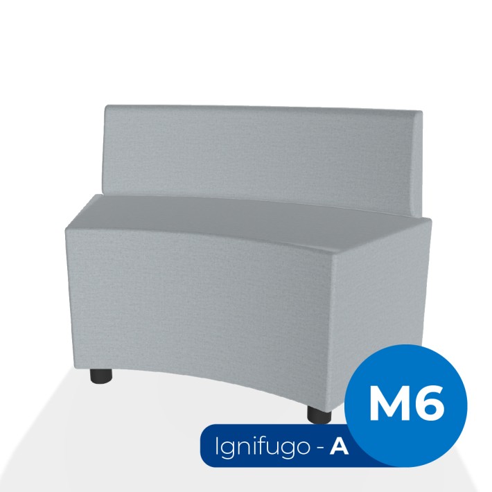 Pouf e Sacchi Flora Angolare con Schienale...