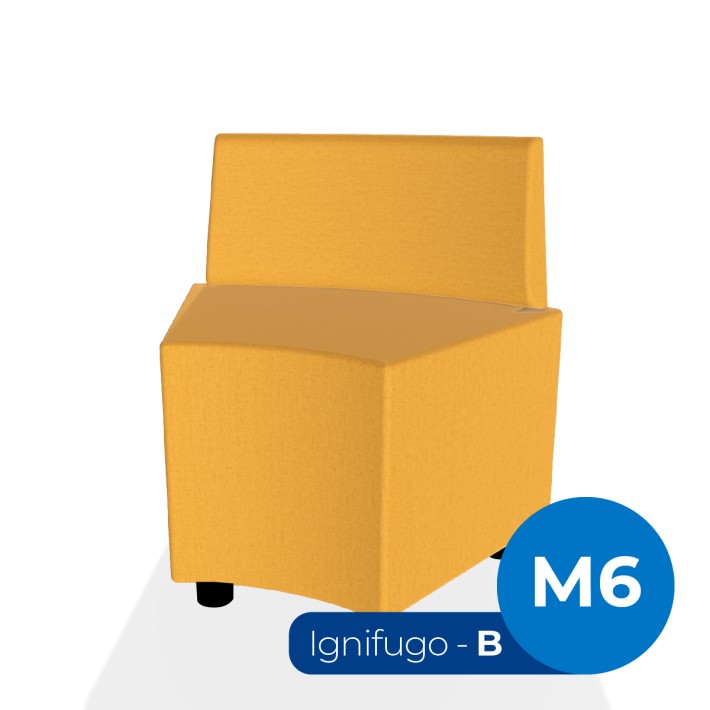 Pouf e Sacchi Flora Angolare con Schienale...