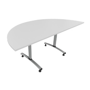 Tavolo Tiglio Fisso Semicerchio in Melaminico con Piedini...