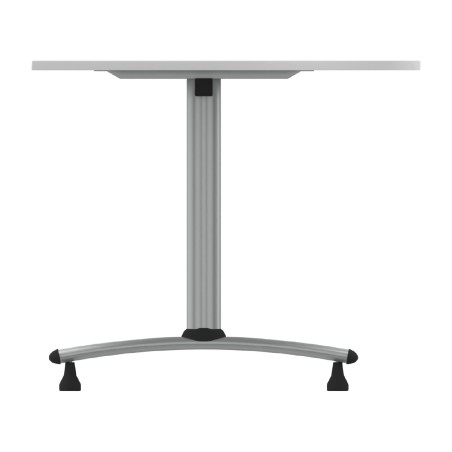 Tavolo Tiglio Fisso Semicerchio in Melaminico con Piedini - Dimensioni 140xR90x70,6 cm -...