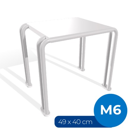 Panca da Esterno Modello Radura Essenza School 015 - Dimensioni 49x40x47 cm - In Metallo e...