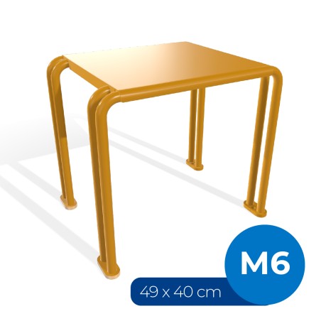 Panca da Esterno Modello Radura Essenza School 015 - Dimensioni 49x40x47 cm - In Metallo e...