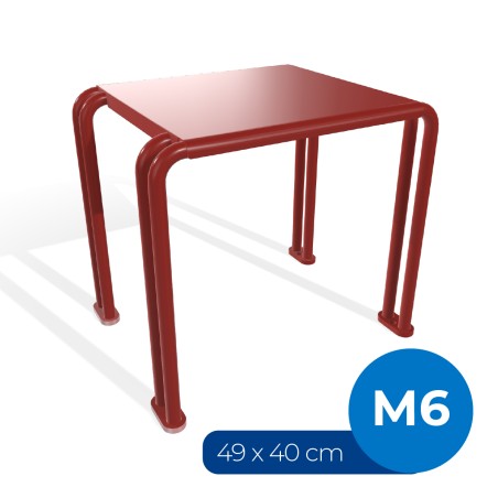 Panca da Esterno Modello Radura Essenza School 015 - Dimensioni 49x40x47 cm - In Metallo e...