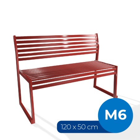 Panca con Schienale da Esterno Modello Radura Essenza - Dimensioni 120x50x45 cm - in Metallo...