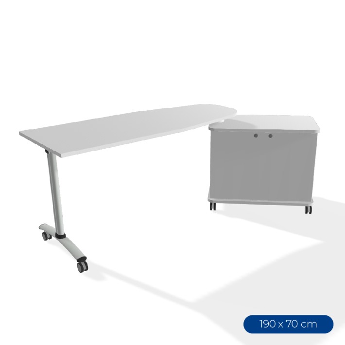 Cattedra Rovere in Melaminico con Ruote e...